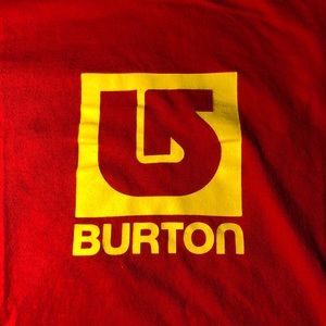 BURTON logo unisex t shirt pre owned.